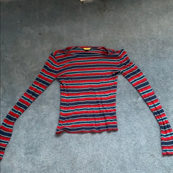 Striped cropped long sleeve - Picture 1 of 2
